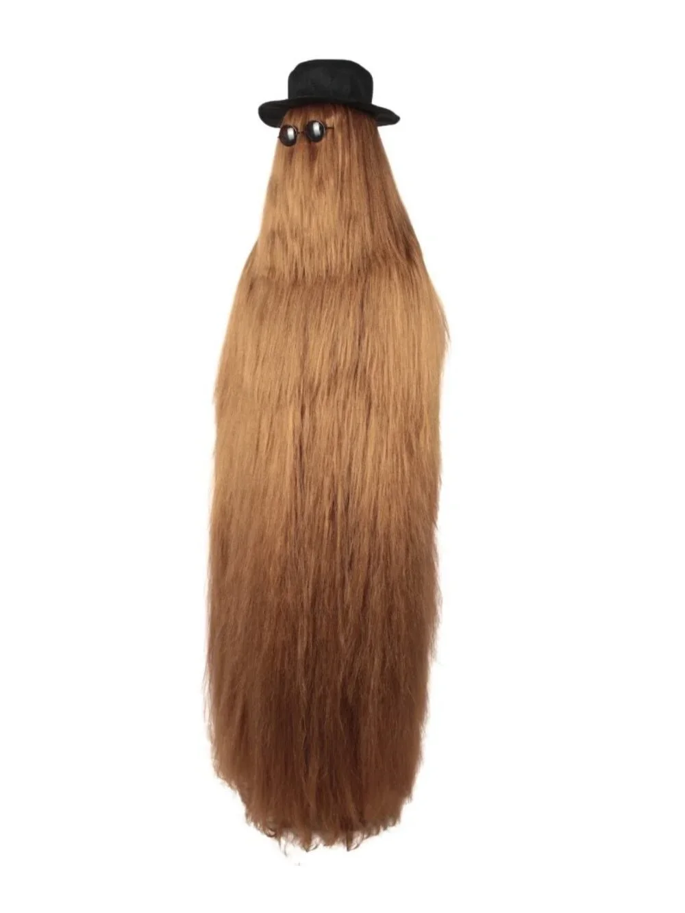 Cousin It Inspired Dapper Creature Costume - Wig, Hat & Glasses for Halloween